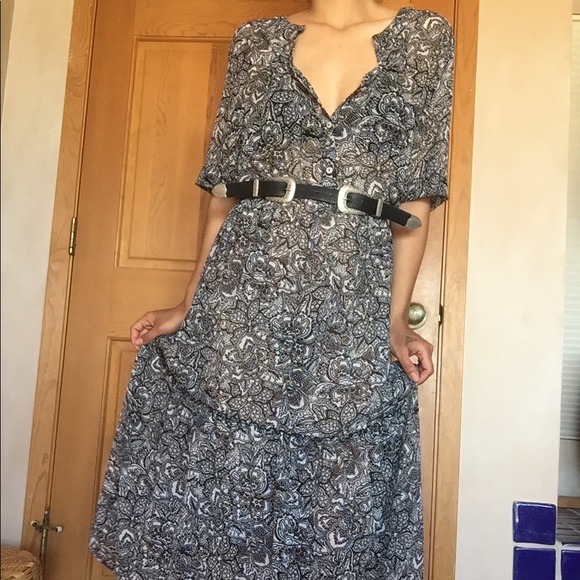 Who What Wear Dresses & Skirts - Boho paisley maxi dress nursing button festival